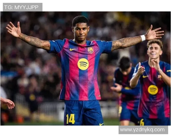 拉什福德炫技原地摆腿劲射得分巴萨强势4比1领先奥林匹亚科斯